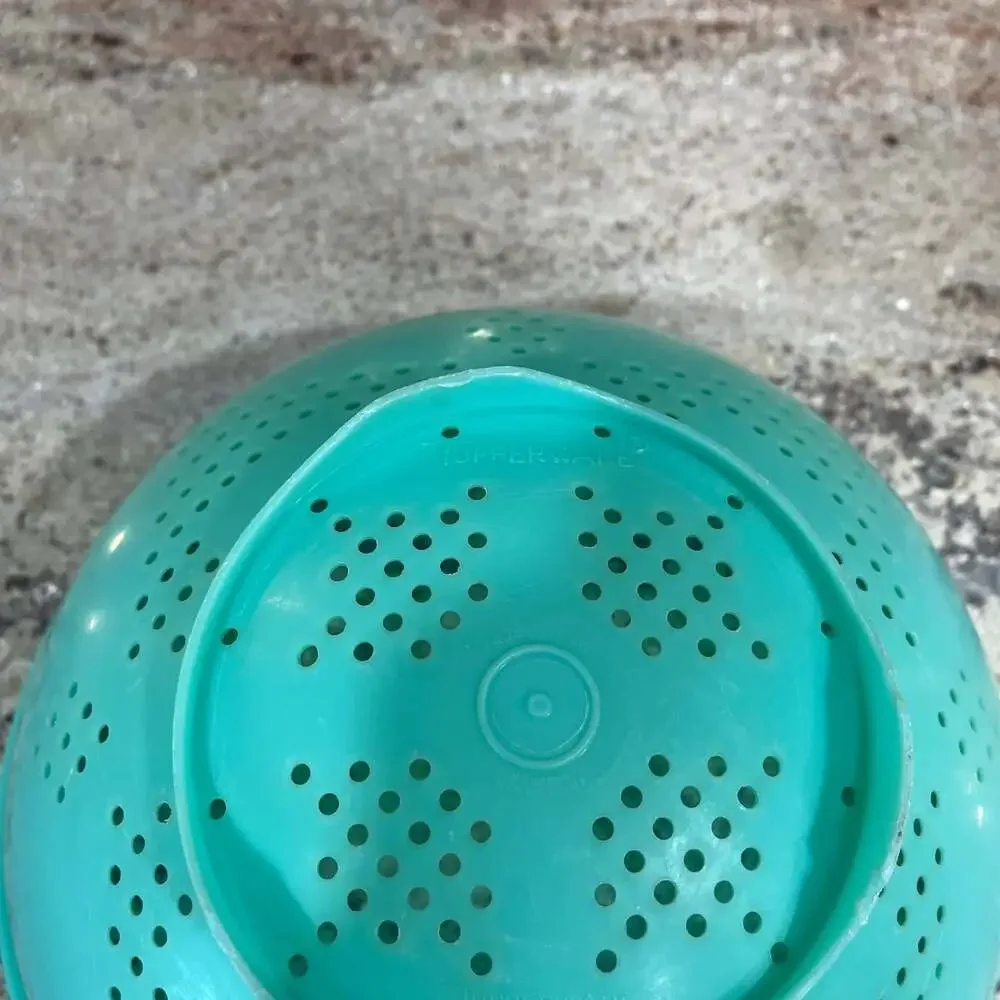 Vintage Tupperware‎ Jadeite Green Colander Strainer Bowl 339